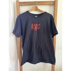 Kanye West Saint Pablo 2016 Tour NYC MSG General Admission Black T-Shirt Size XL
